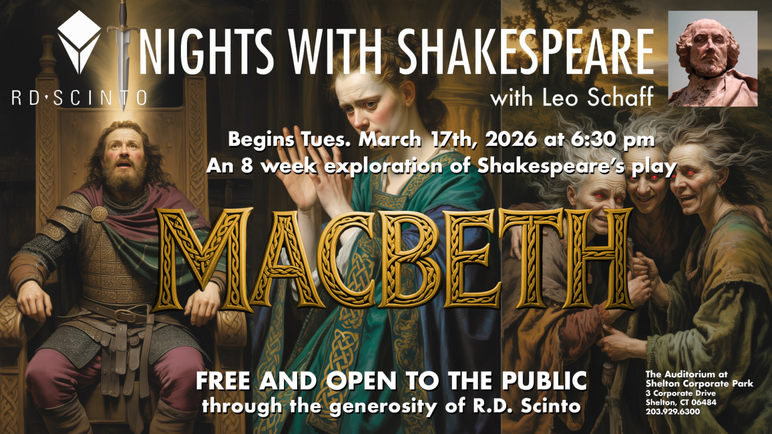 Chef Scinto Nights with Shakespeare - R.D. Scinto, Inc.